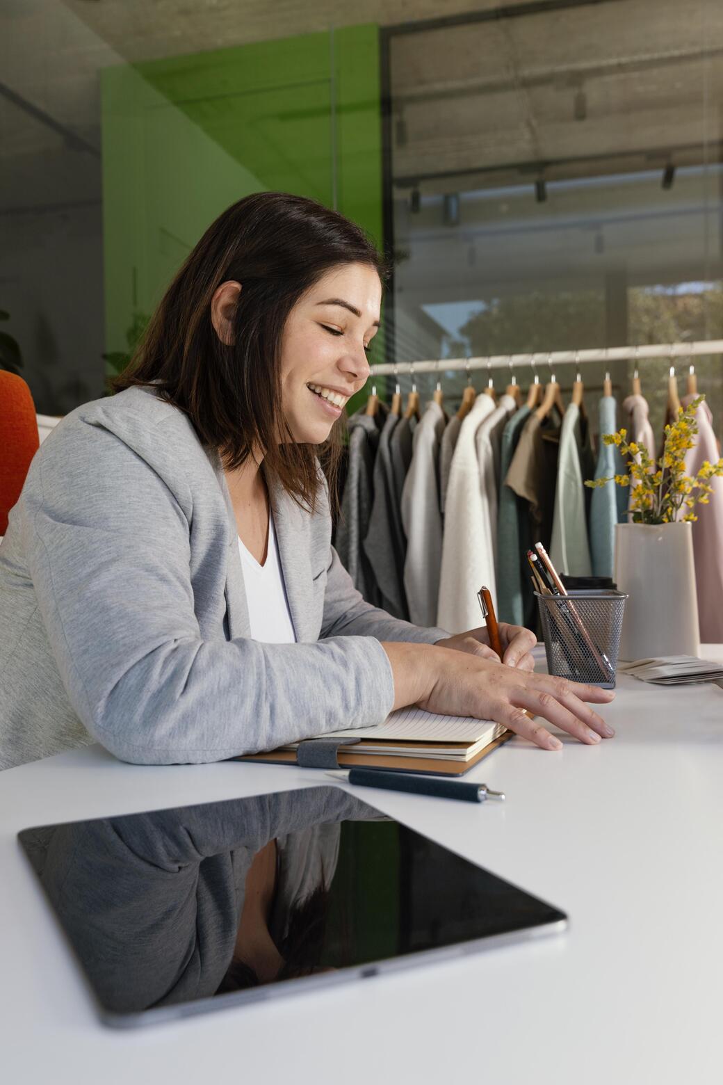 Founder working on e-commerce strategy